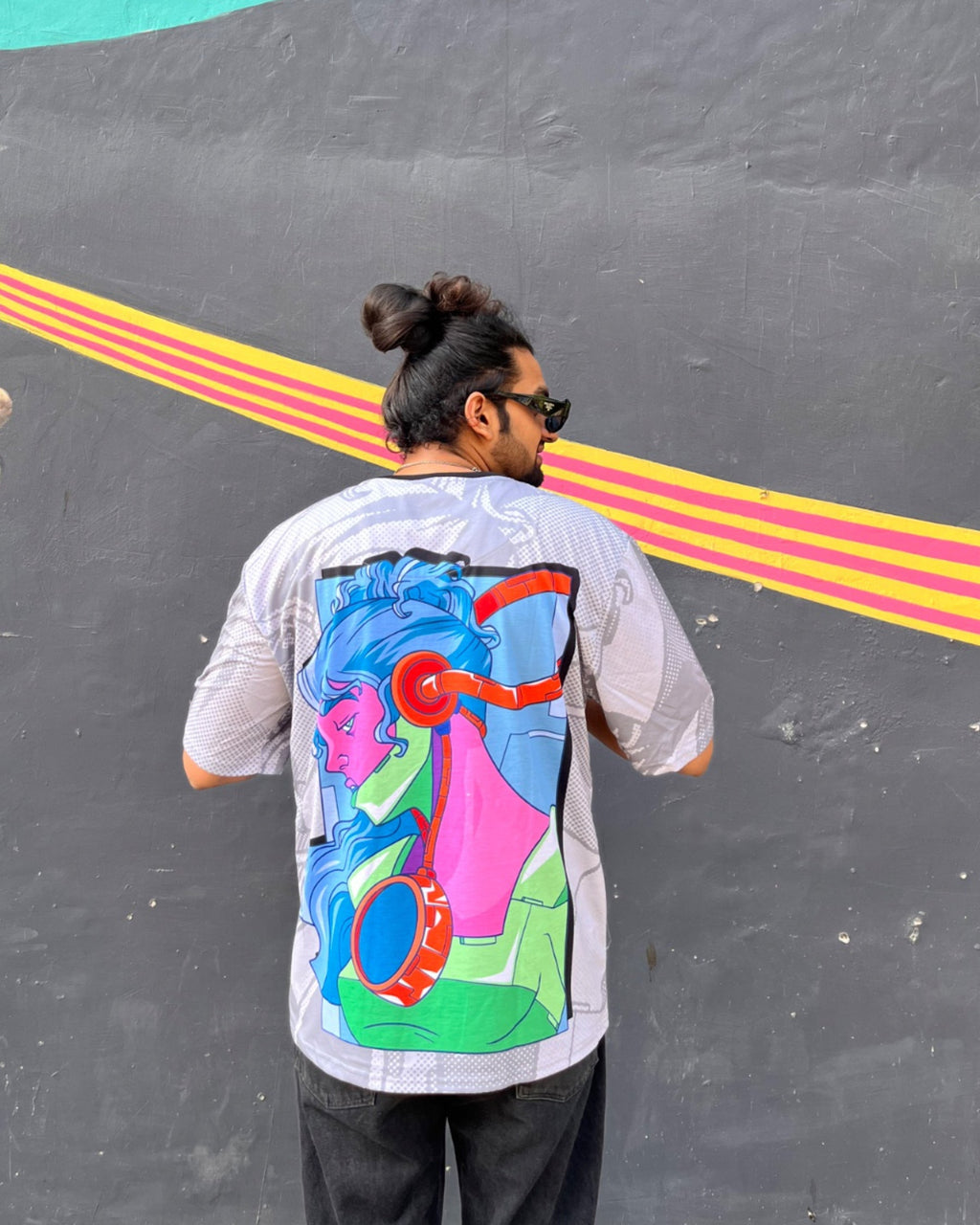Hustle Cyberpunk Oversized Tshirt 50% OFF