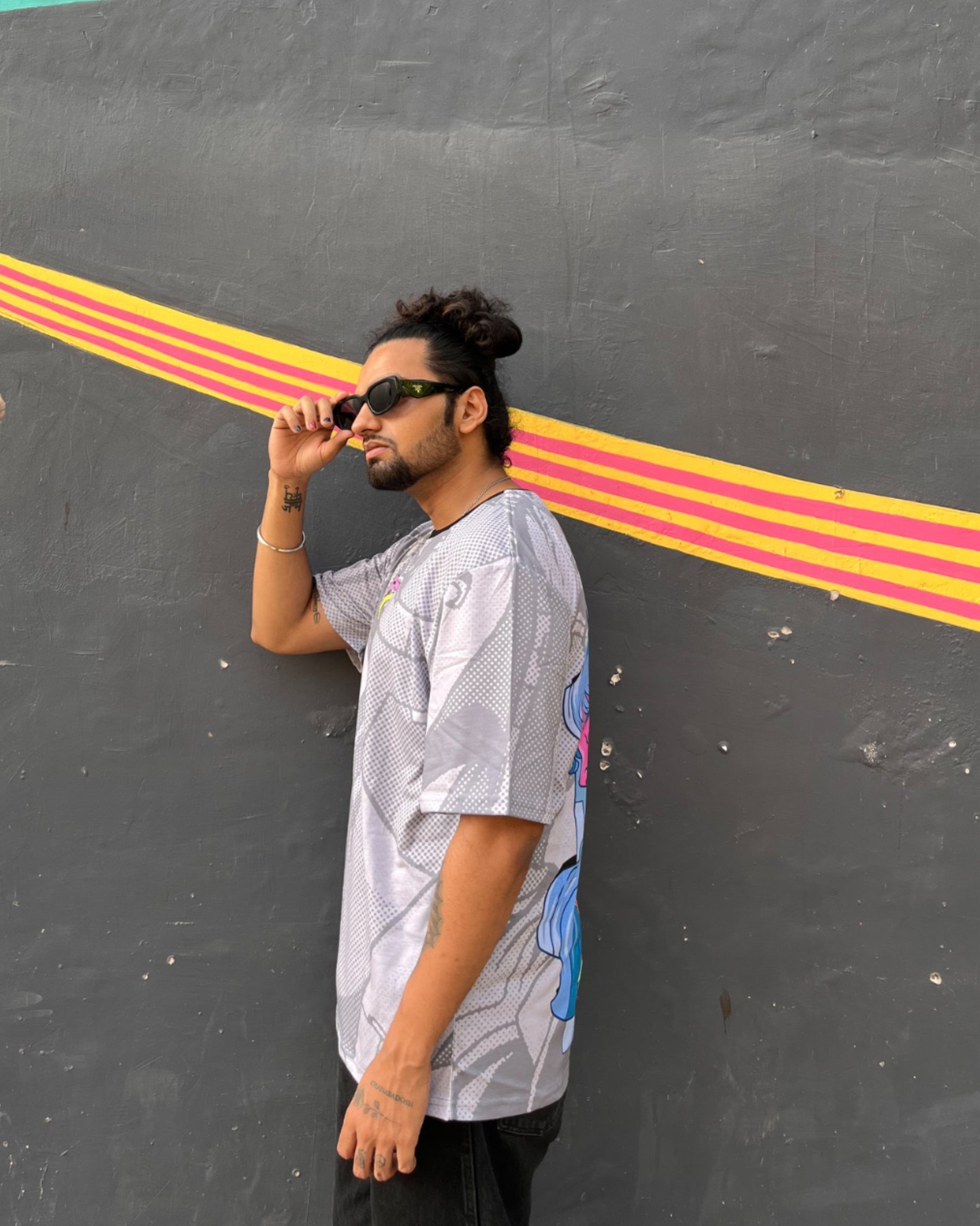 Hustle Cyberpunk Oversized Tshirt 50% OFF