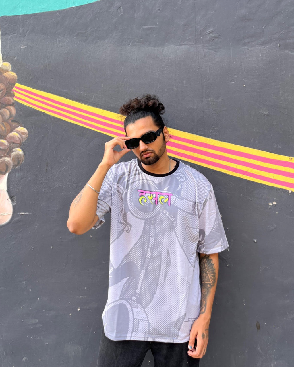 Hustle Cyberpunk Oversized Tshirt 50% OFF
