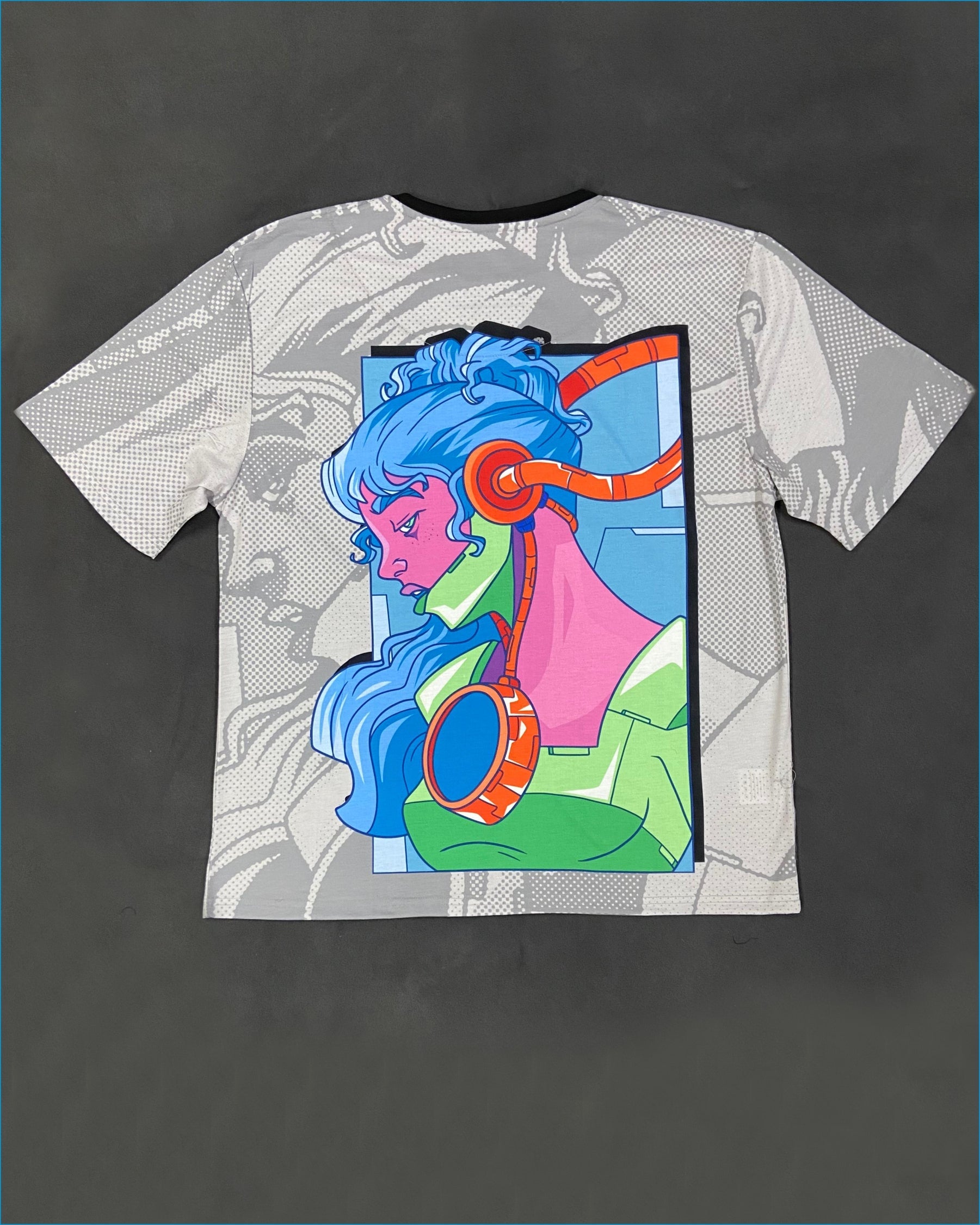 Hustle Cyberpunk Oversized Tshirt 50% OFF