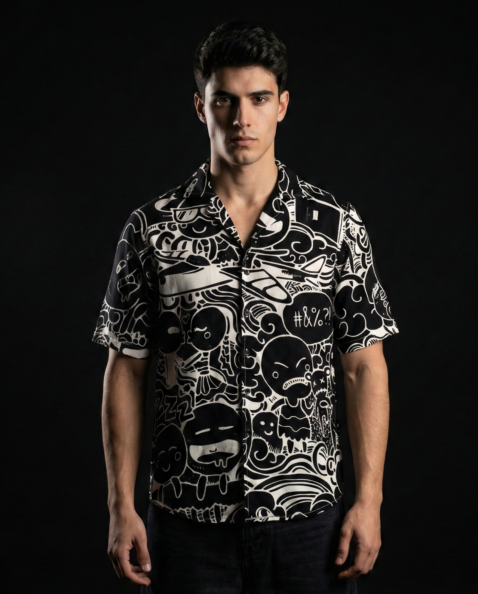 Black Doodle Shirt 50% off